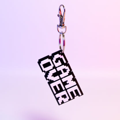 Retro "Game Over" Keychain