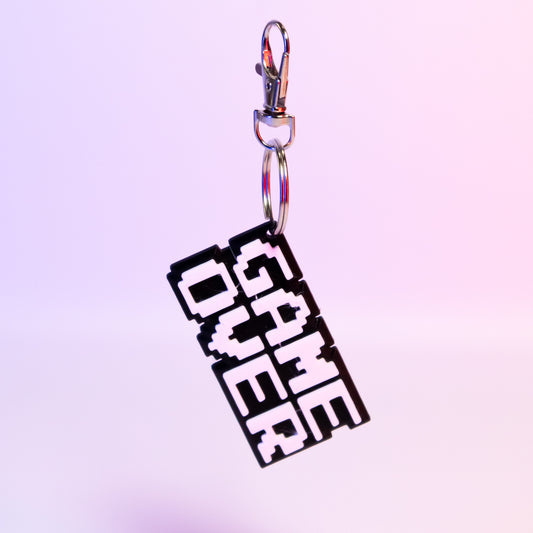 Retro "Game Over" Keychain
