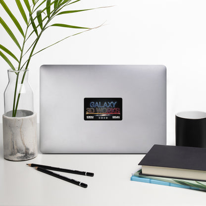 Galaxy 3D Works Square Logo Sticker